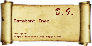 Darabont Inez névjegykártya